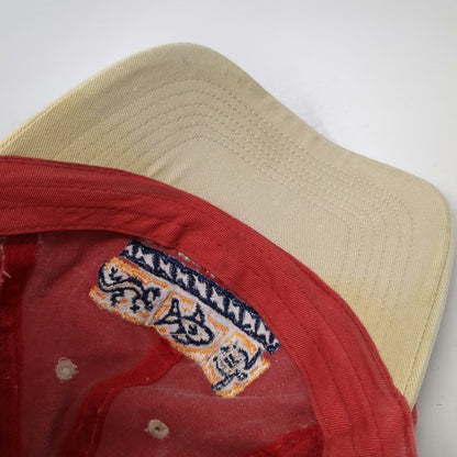 Island Activewear Baseball Cap Red One Size Hat St. Maarten Fish Turtle Lizard