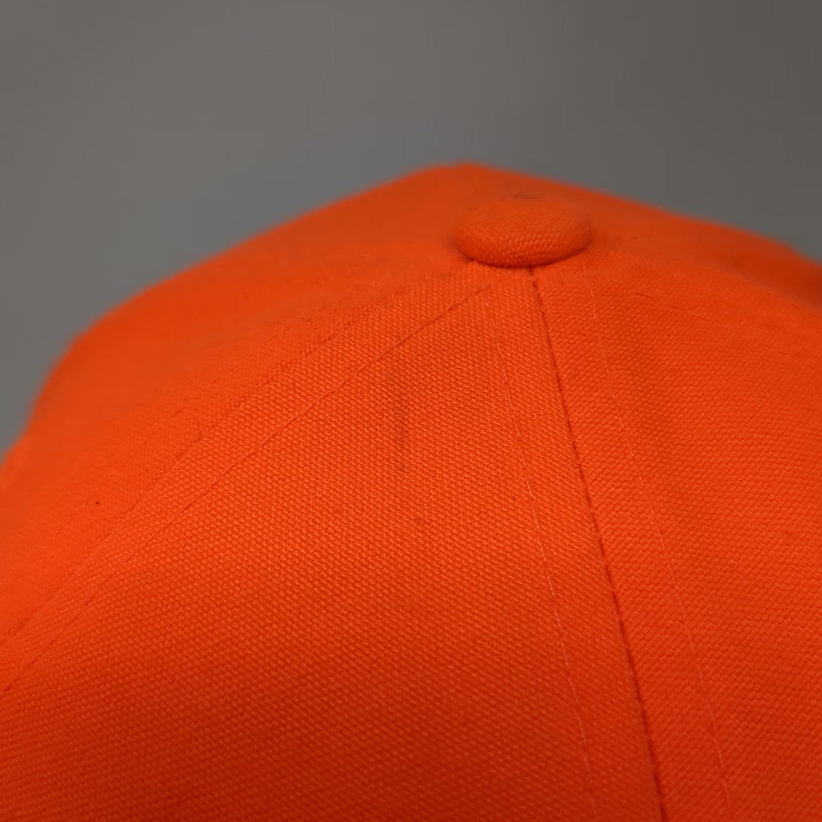 Browning Baseball Cap Orange One Size Strapback Buckmark Logo Hunting Safety Hat