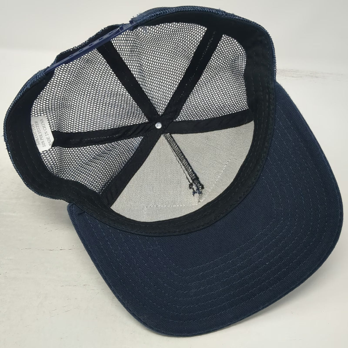 Sargent Law Firm Blue One Size Trucker Hat American Flag Patch Snapback Mesh
