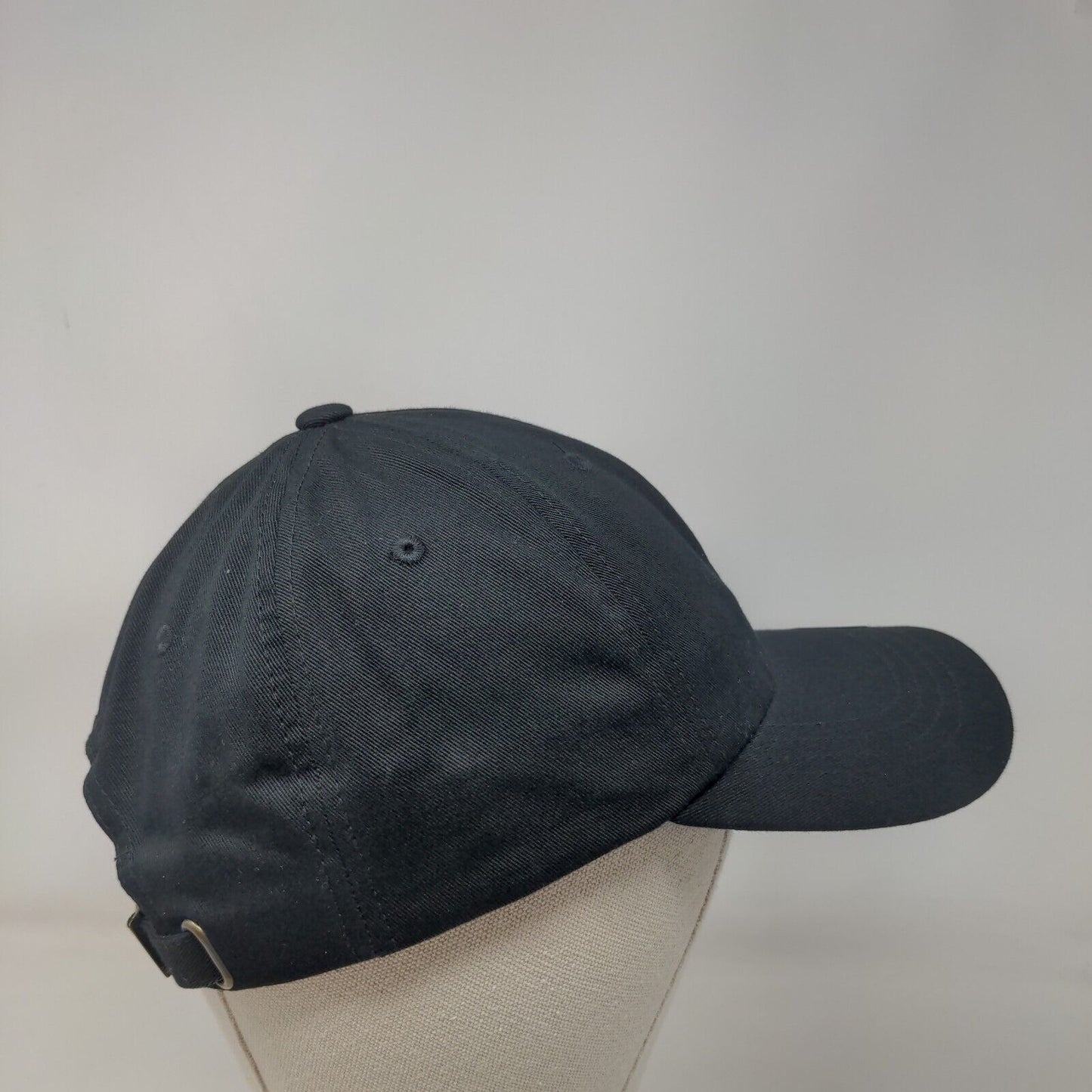 Yupoong Classics Slideback Hat Black Red Checkmark Embroidered Logo