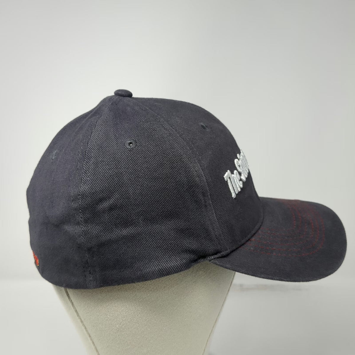 Gray Baseball Cap One Size Science of Archery Firenock Red Stitching Hat