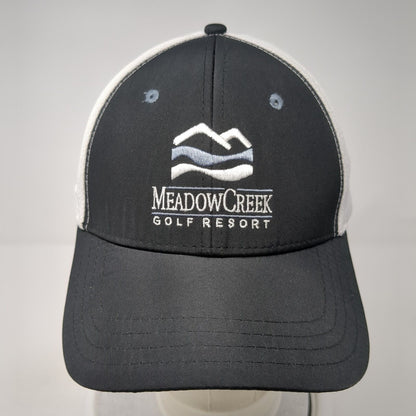 Meadow Creek Golf Resort Strapback Hat Black OS Adjustable Embroidered Pukka