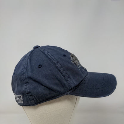 American Eagle Outfitters Fitted Hat Blue S/M Embroidered Distressed 6 Panel