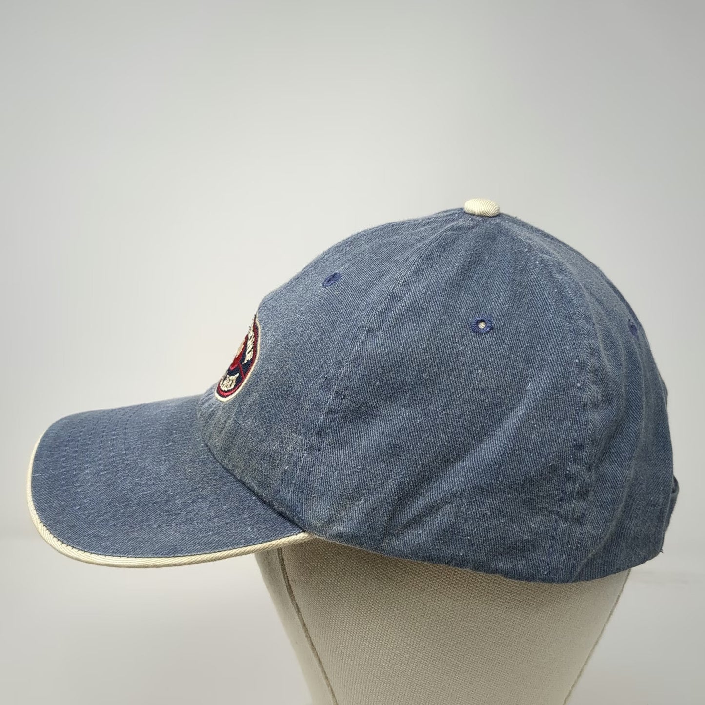 Blue Yellowstone National Park Bison Patch Baseball Cap One Size Strapback Hat