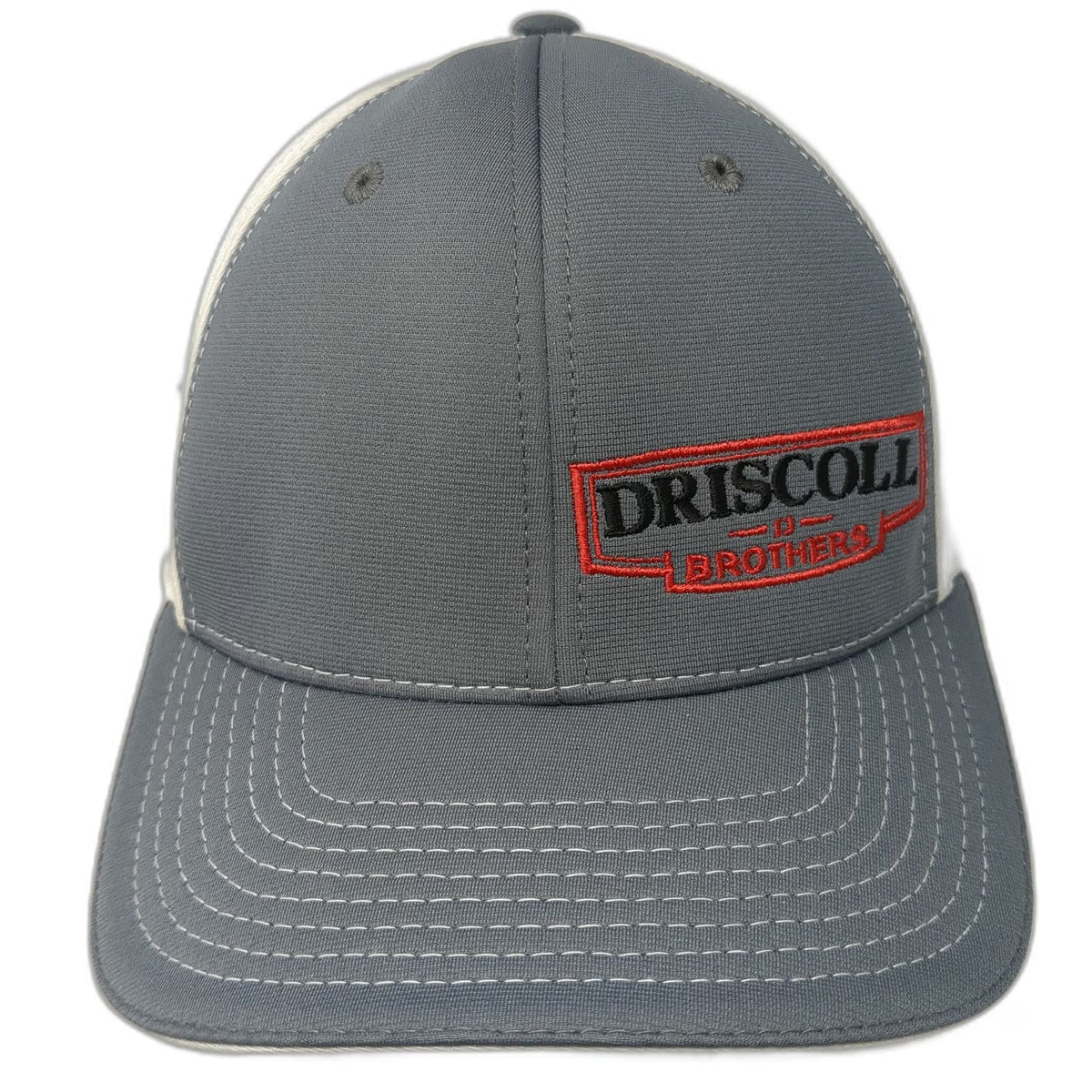 Richardson Baseball Cap Gray White M Driscoll Brothers Potato Mascot Mesh Fitted