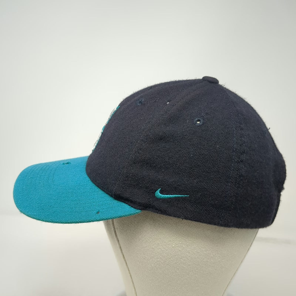 Nike Seattle Mariners MLB Blue One Size Baseball Cap Wool Strapback Logo Swoosh