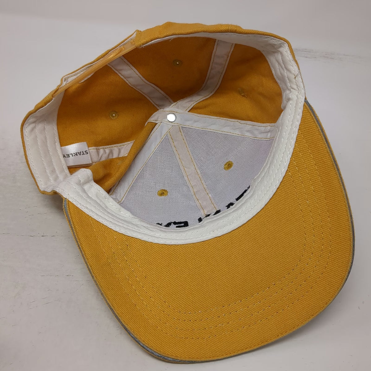 Stanley Snapback Hat Yellow One Size Embroidered Logo Workwear Tool Brand