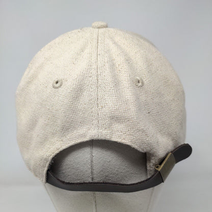 Unbranded Slideback Hat Tan OSFM Adjustable Vented Holes 6 Panel Blank