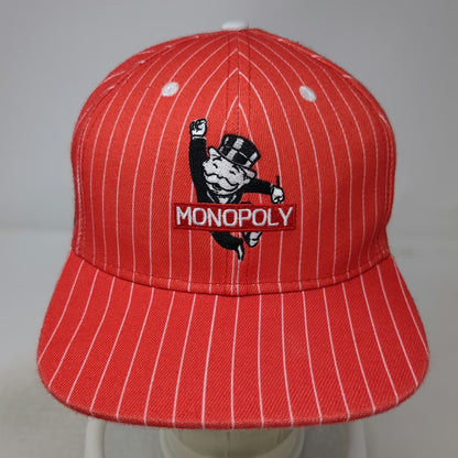 Headgear Classics Snapback Red One Size Monopoly Pinstripe Graphic Brim hat