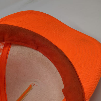 Otto Cap Trucker Hat Orange One Size Mancos Colorado Elk Mesh Snapback Foam