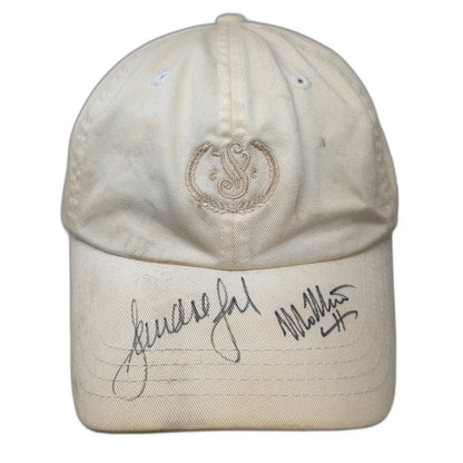 Imperial Baseball Cap Beige One Size Autographed Signed Cotton Crest Hat