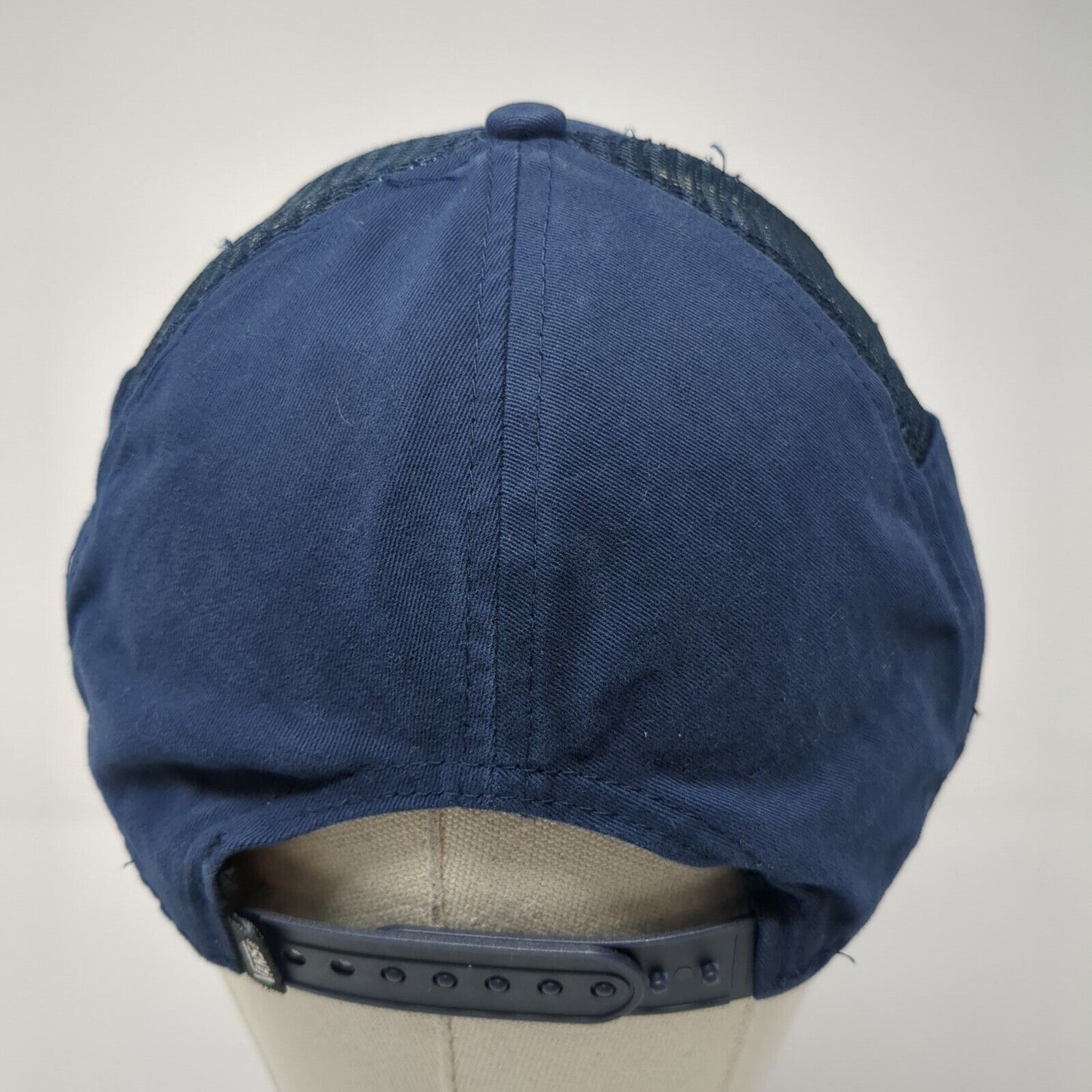 Vans Patch Snapback Hat Blue One Size Adjustable Mesh Trim Outdoor