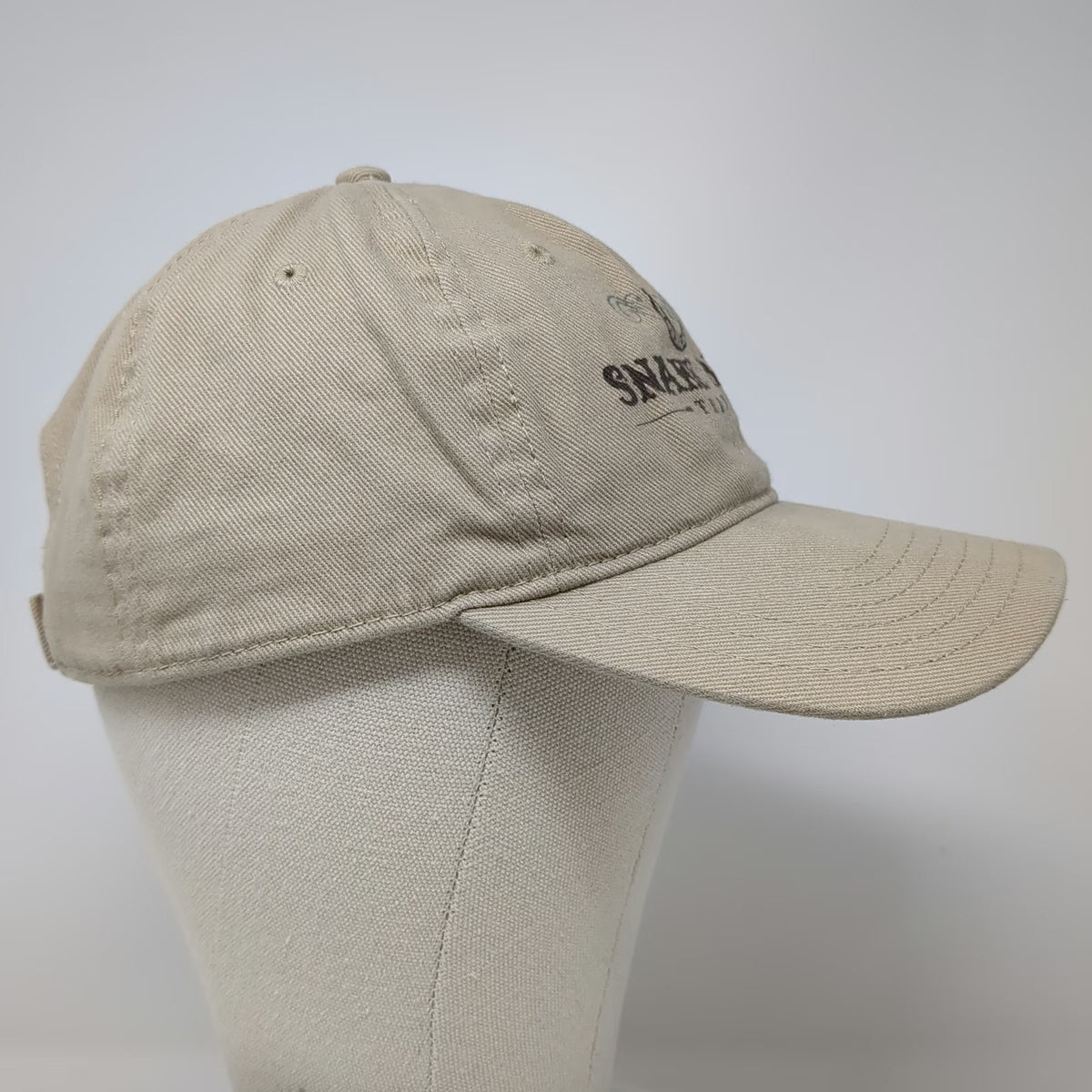 Otto Baseball Cap Beige OSFM Snake River Trading Strapback Western Graphic Hat