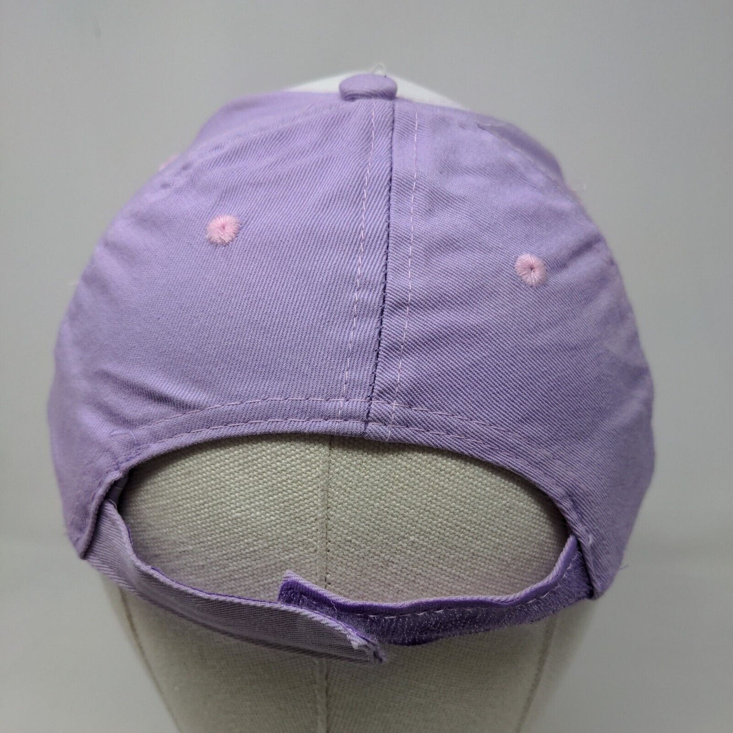 Disney Princess Girl's Strapback Hat Purple OSFM Graphic Belle Rapunzel Ariel