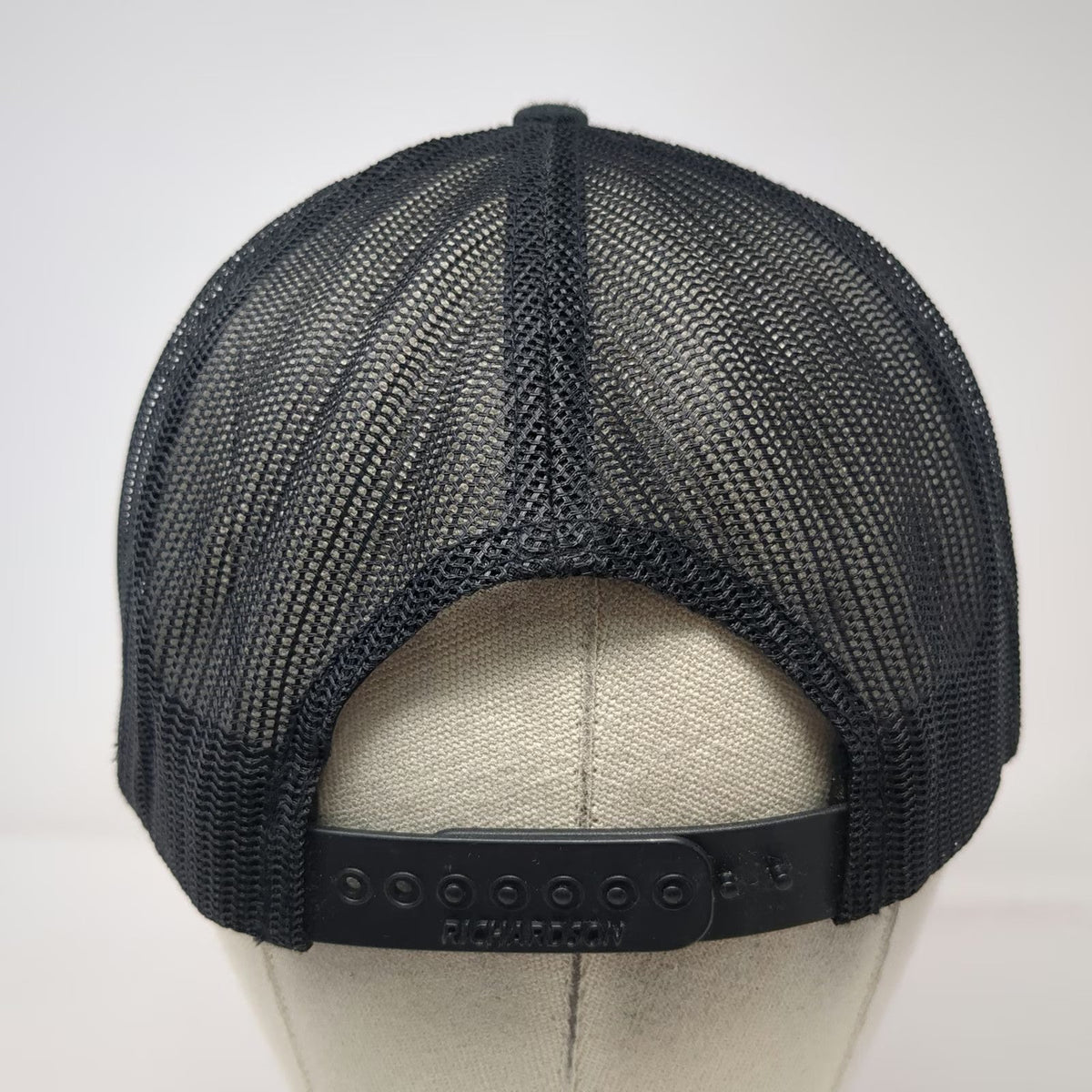 Richardson Trucker Hat Black One Size Fusion Welding Mesh Snapback Cap 511 Logo
