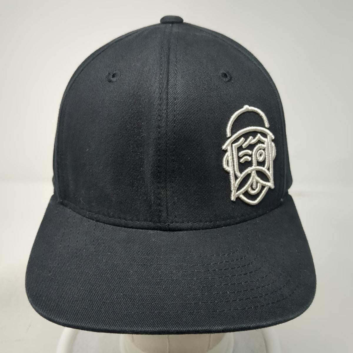 Loose Screw Beer Co Snapback Hat Black One Size Beard Logo Flat Brim Brewery Tag