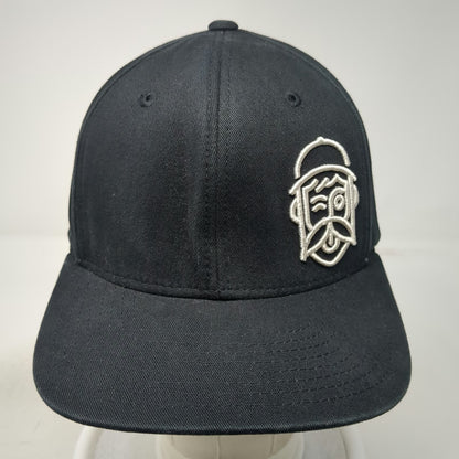 Loose Screw Beer Co Snapback Hat Black One Size Beard Logo Flat Brim Brewery Tag