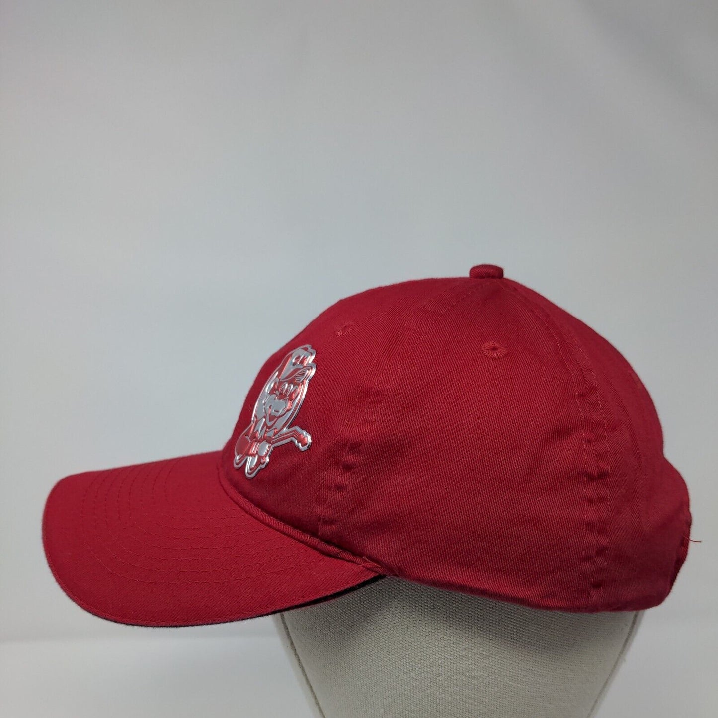 Port & Company Strapback Hat Red OSFA Adjustable Patch Solid 6 Panel