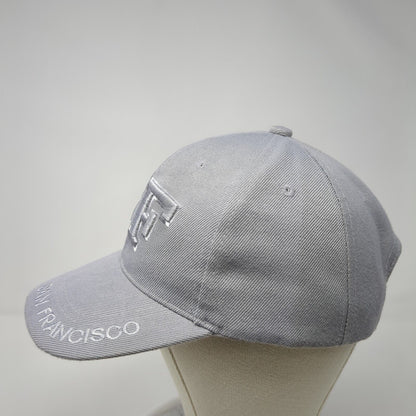 SF San Francisco Strapback Hat Gray One Size Adjustable Embroidered Elite
