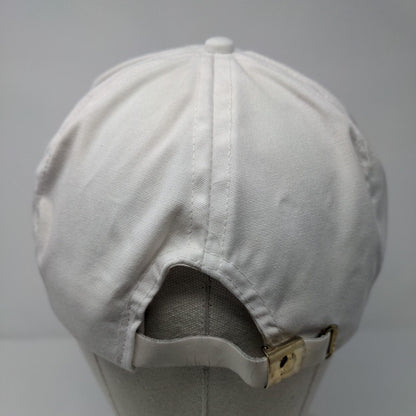 Farm Bureau Ins. Slideback Rope Hat White OSFA Leather Strap Imperial