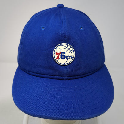 New Era Philadelphia 76ers NBA Snapback Hat Blue One Size Flat Brim 9FIFTY Gray