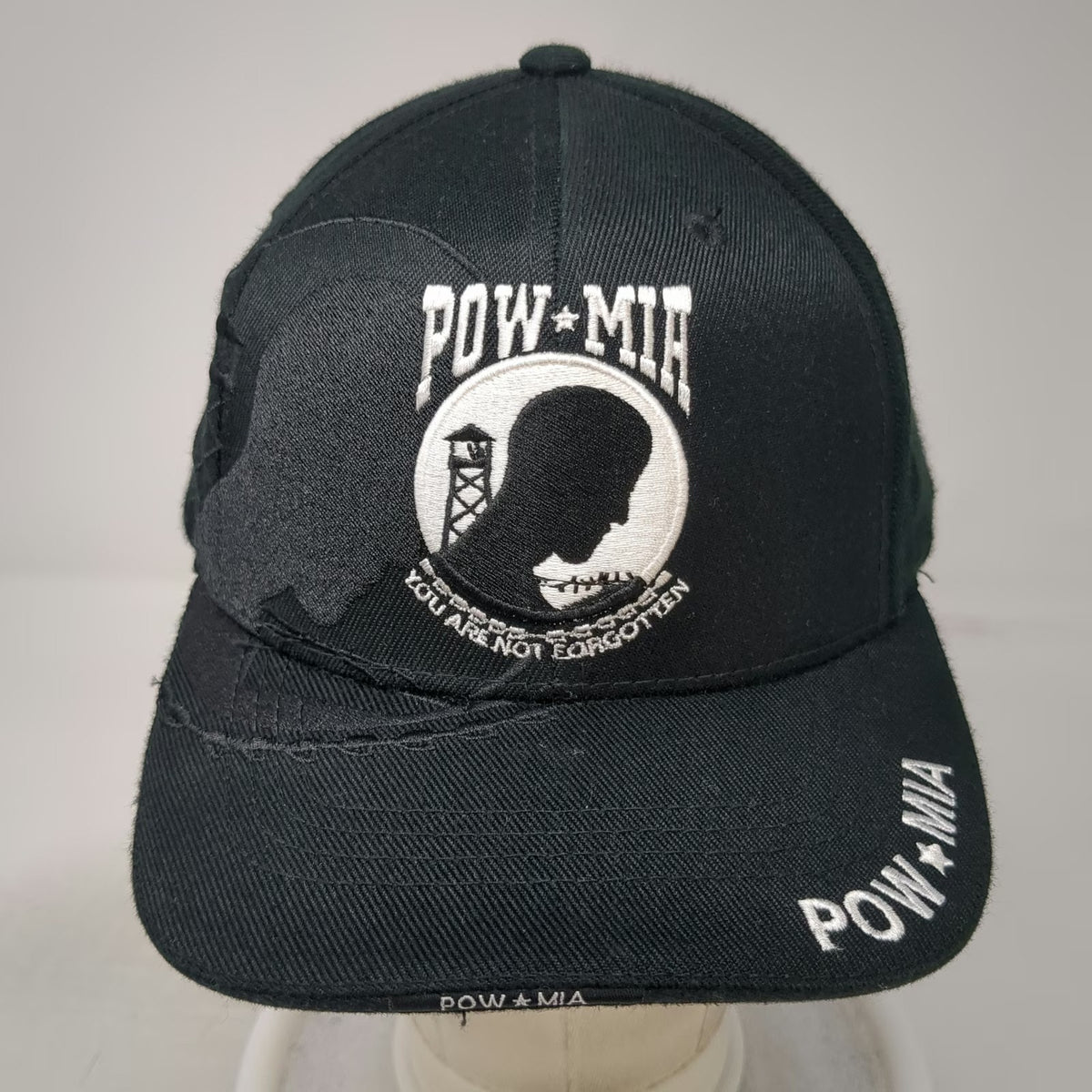 Rapid Dominance Baseball Cap Black One Size POW MIA You Are Not Forgotten Hat