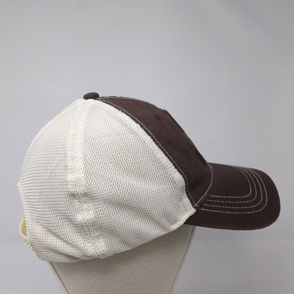 Mike & Zach's BBQ Snapback Trucker Hat Brown One Size Mesh Back Outdoor
