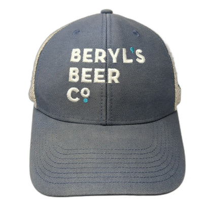 Ouray Baseball Cap Blue One Size Mesh Back Strapback Beryls Beer Co Brewery Hat