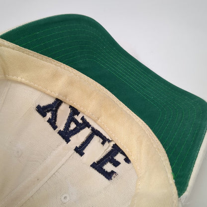 Yale University Hat Baseball Cap White Blue Green One Size Snapback Underbrim