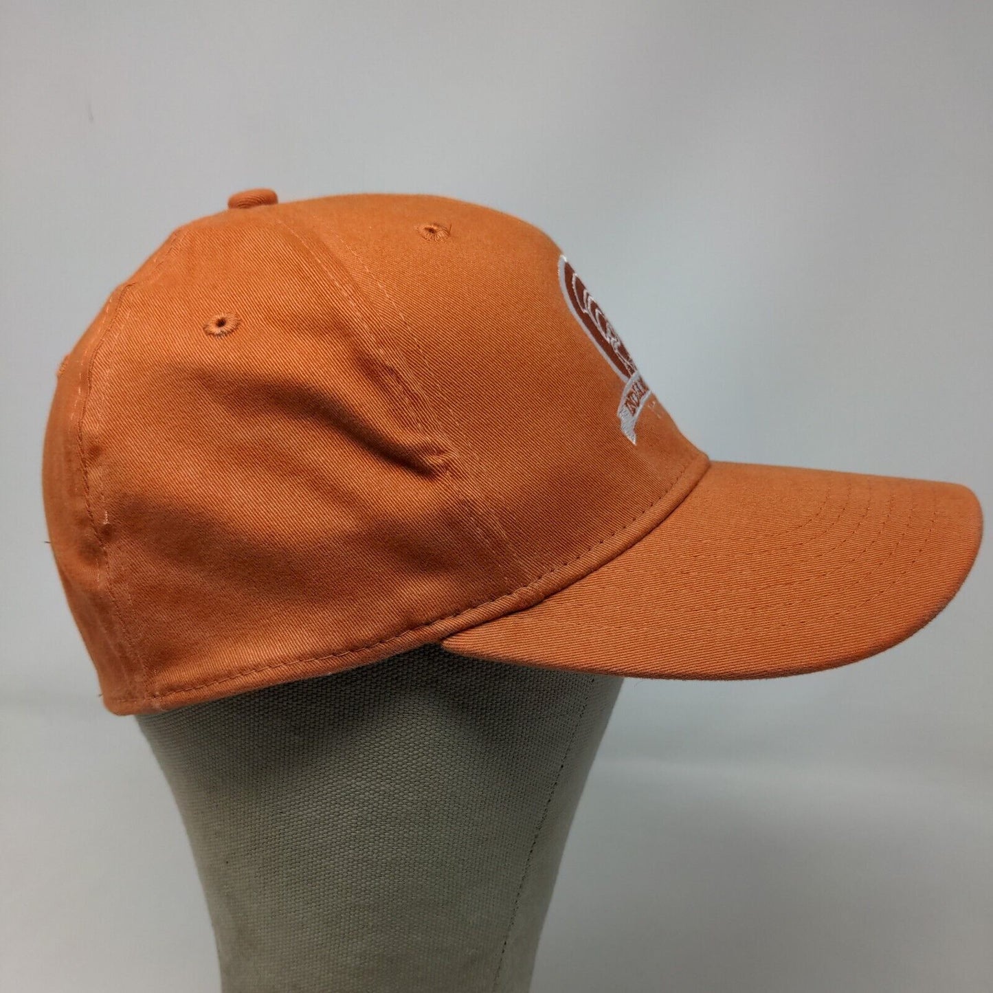 Unbranded Men's Fitted Hat Orange Size S/M Embroidered Indiana Tech Logo