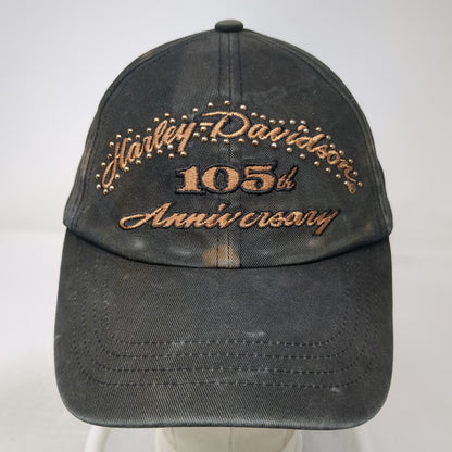 Harley-Davidson Baseball Cap Black One Size 105th Anniversary Studded Cotton hat