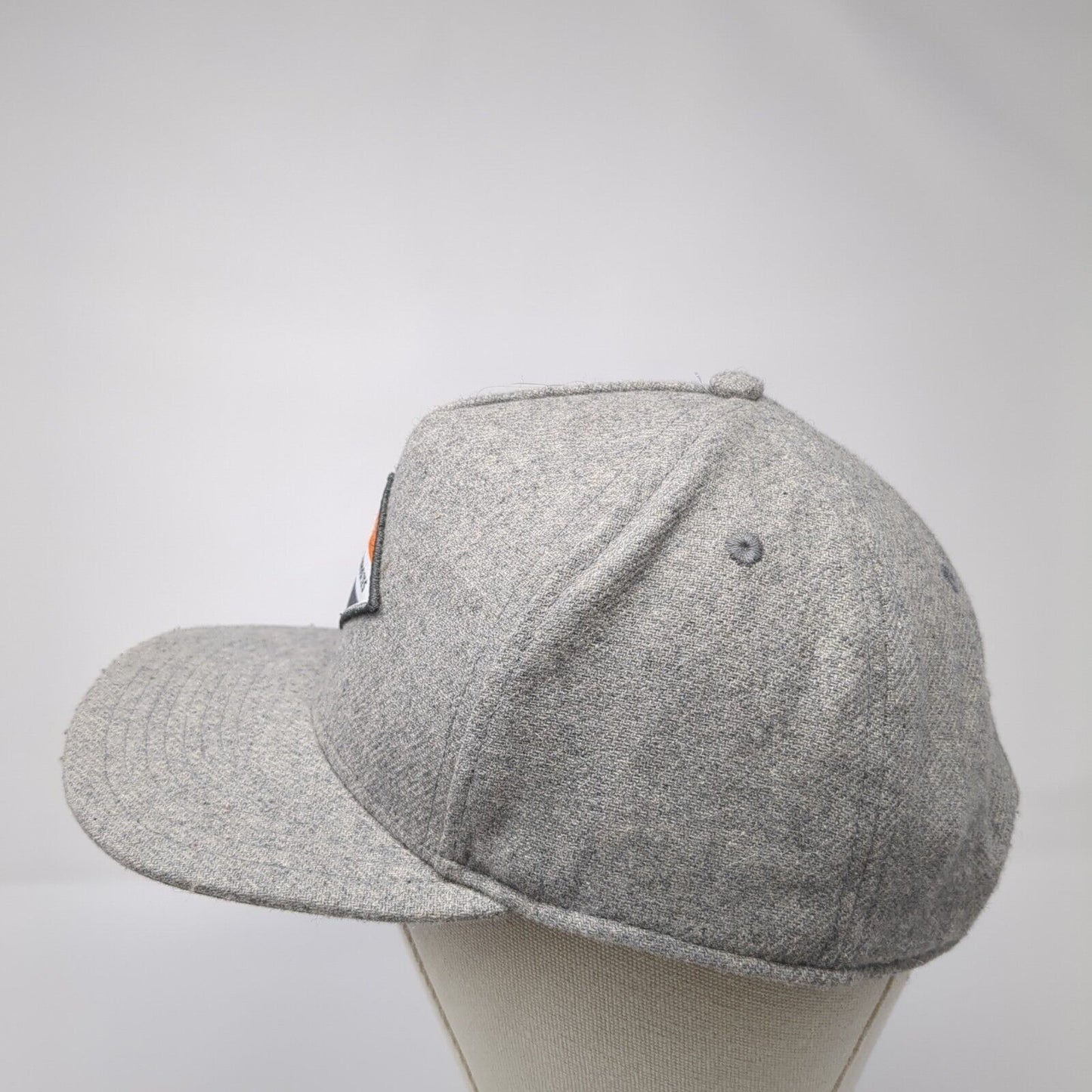 RVCA The Balance Of Opposites Patch Snapback Hat Gray One Size Mid Fit
