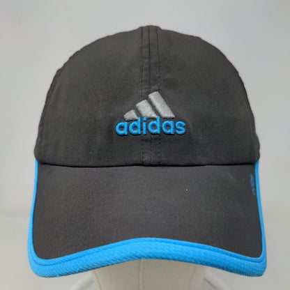 Adidas Adize Men's 5 Panel Strapback Hat Black Blue Size OSFA Embroidered Logo