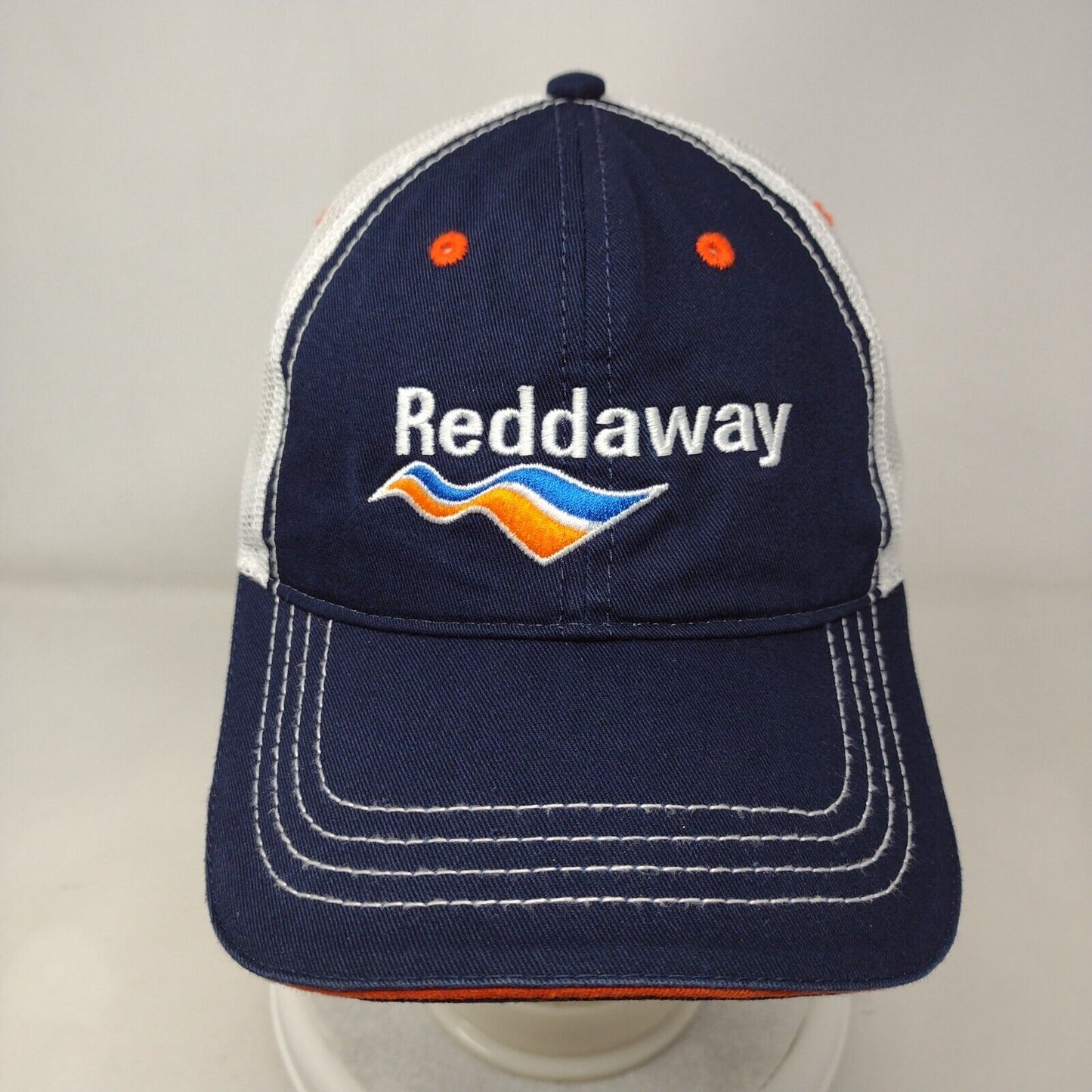 Reddaway Strapback Mesh Back Trucker Hat Blue One Size Cap America