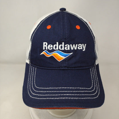 Reddaway Strapback Mesh Back Trucker Hat Blue One Size Cap America