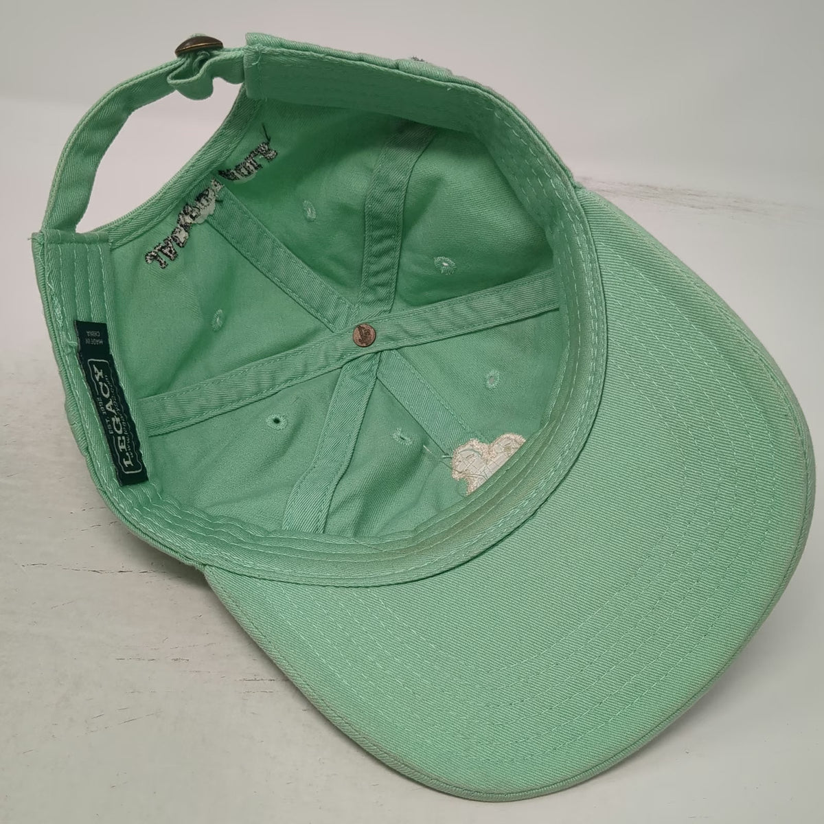 Legacy Baseball Cap Green One Size Jackson Hole Floral Bronco Buckle Back Hat