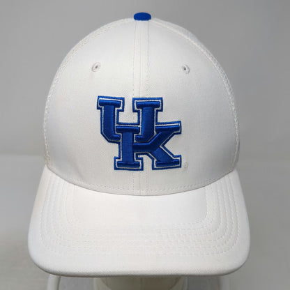 Nike Kentucky Wildcats NCAA Hat Cap White L Blue Mesh Back Dri-Fit Classic99