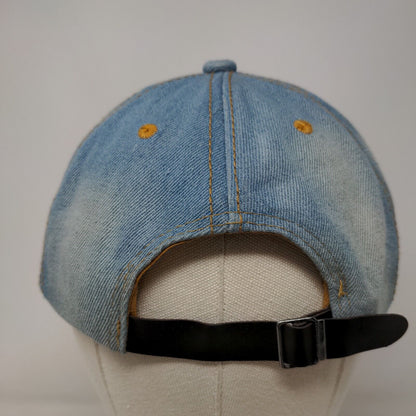 Unbranded Women's Denim Slideback Hat Blue Bling Rhinestone BOSS Accents