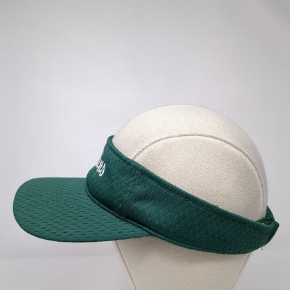 Spartans Strapback Sun Visor Hat Green One Size Adjustable Embroidered OC