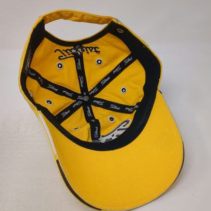 New Era Titleist Baseball Cap Yellow One Size Old Works Golf Hat Slideback