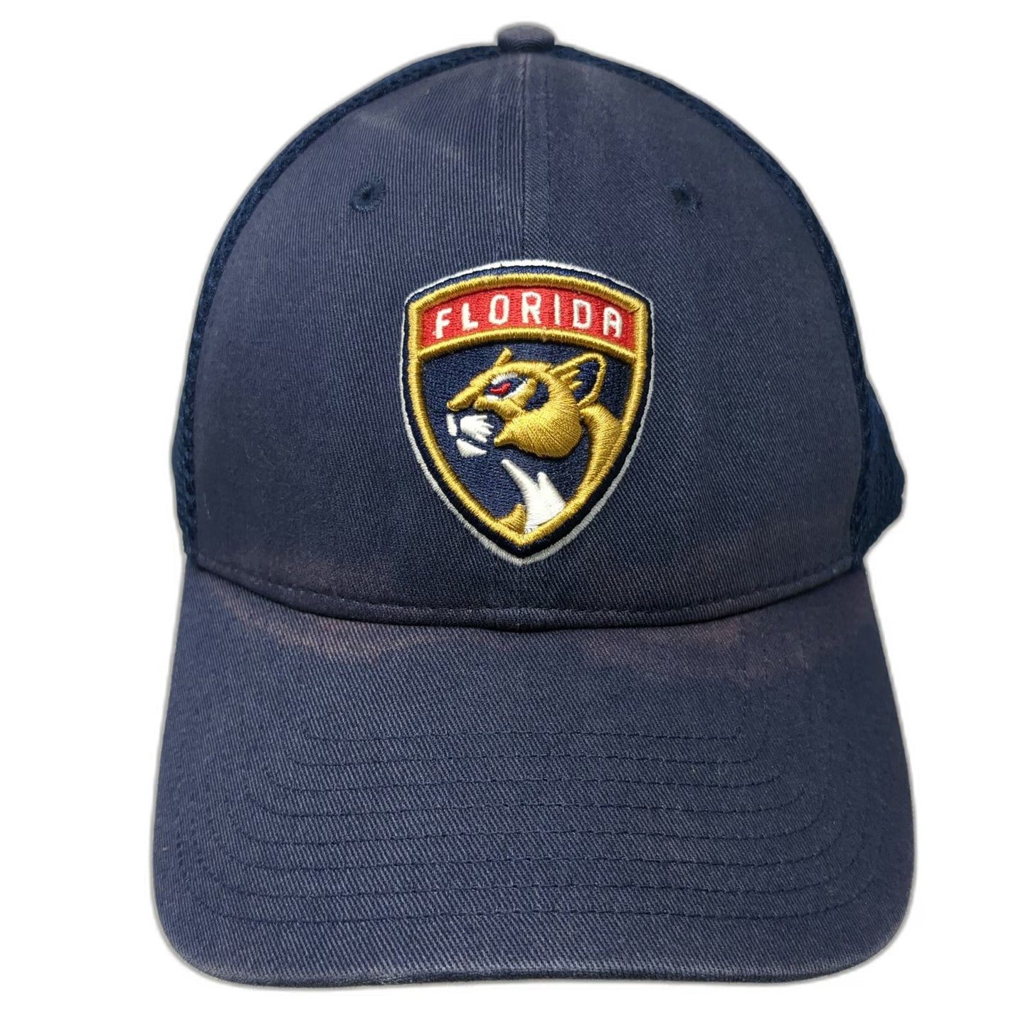 Florida Panthers NHL Fanatics Cap Blue XL Mesh Back Flex Fit Curved Brim Hat