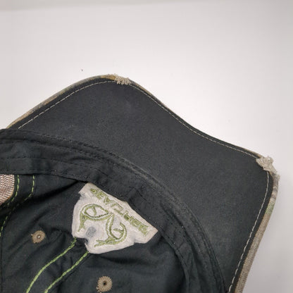 Realtree Strapback Trucker Hat Camouflage OS Adjustable Mesh Back Distressed