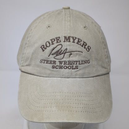Rope Myers Steer Wrestling Schools Baseball Cap Brown OS Adjustable Headshots