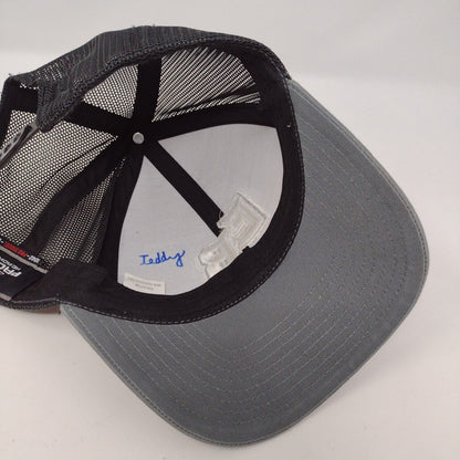 EB Snapback Mesh Back Trucker Hat Gray OSFA Embroidered Pacific Headwear