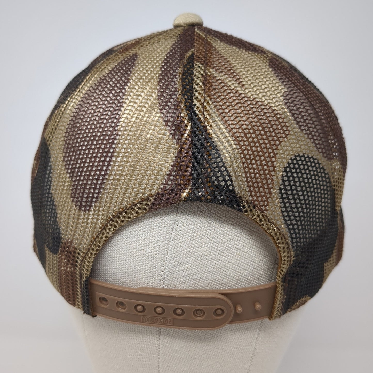 Lew Harris Safaris Snapback Trucker Hat Multi One Size Mesh Back Camo