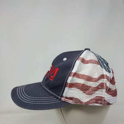 M&M Metals Strapback Mesh Back Trucker Hat Multi OSFA USA Flag Paramount