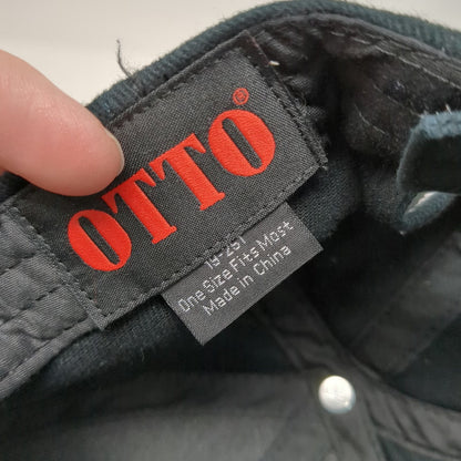 Otto Baseball Cap Black OSFM Country Natural Beef Whole Foods Cotton Hat Logo
