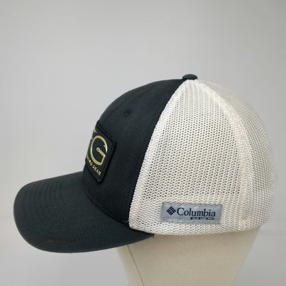 Columbia PFG Baseball Cap Black White One Size Mesh Back Performance Fishing Hat