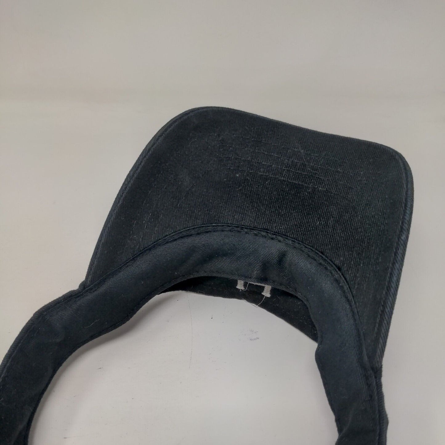 Kid'z'Kap Kids Strapback Sun Visor Black OSFM Adjustable Embroidered Cotton
