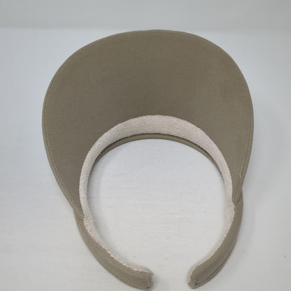 Unbranded Sun Visor Hat Brown One Size Adjustable Clip-On Lightweight Blank